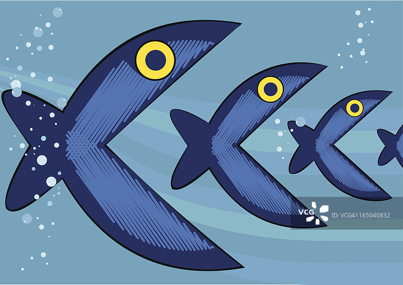 自相残杀的鱼图片素材