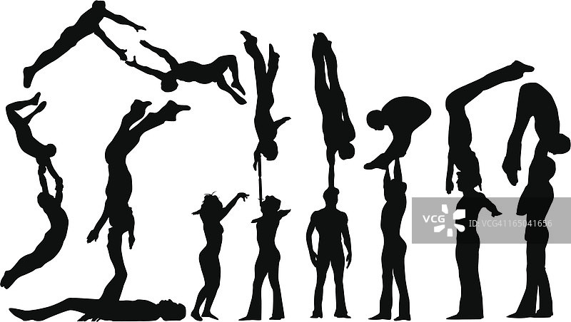 马戏团人物-矢量图图片素材