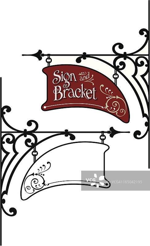 标牌与支架设计图片素材