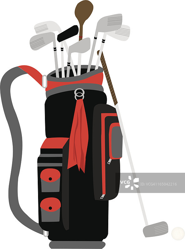 高尔夫装备图片素材
