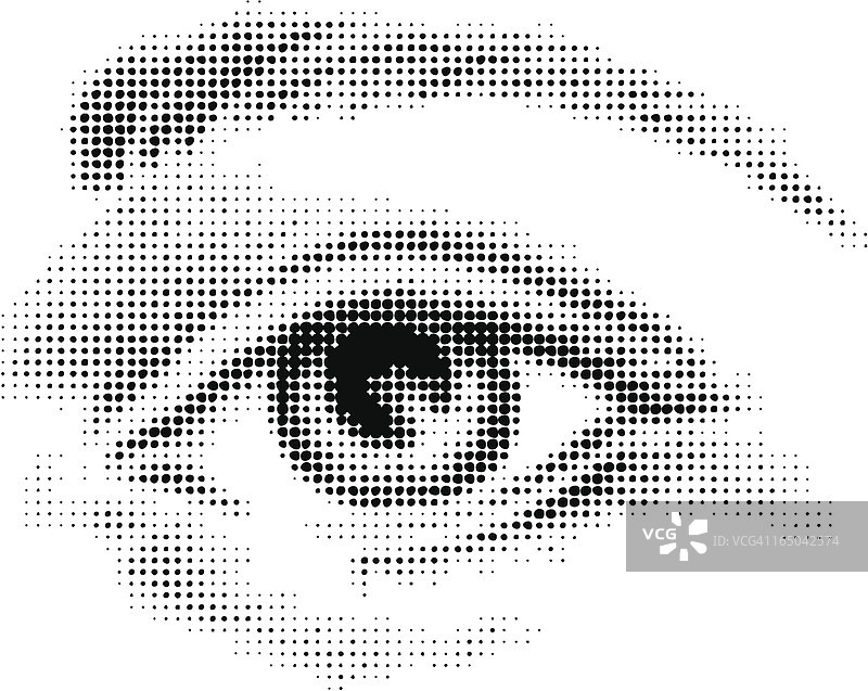 半色调眼睛图片素材