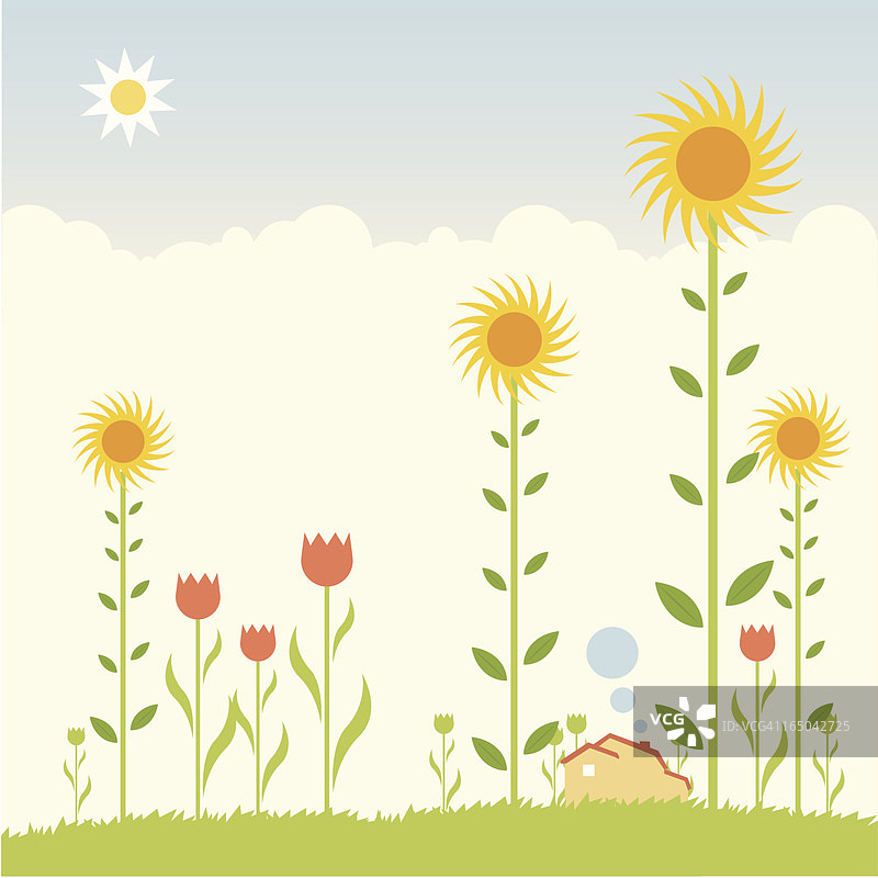 梦想中的花园图片素材