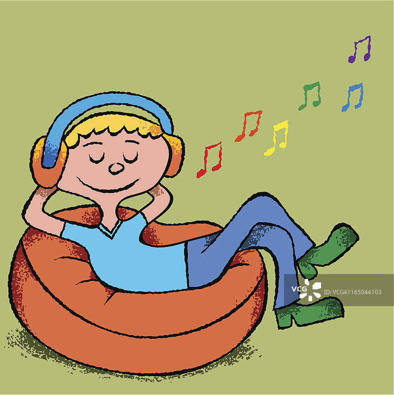 卡通听众图片素材