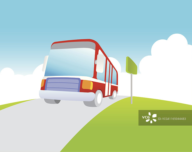 公交车站图片素材