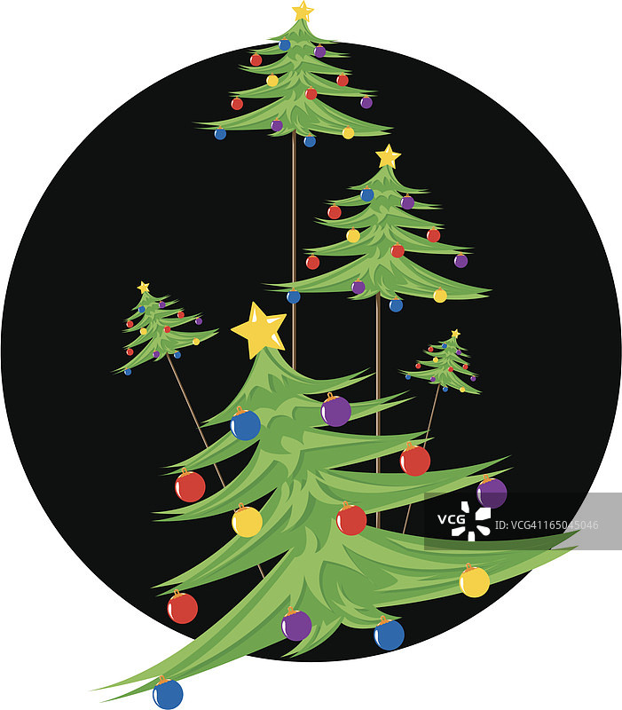 圣诞森林图片素材