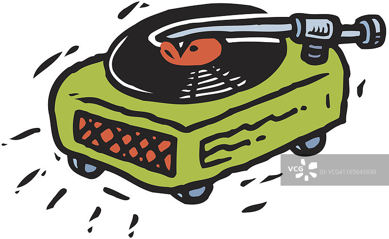 老式唱片播放机图片素材