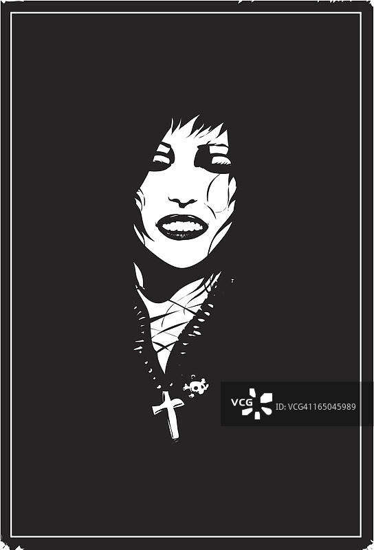 哥特女孩图片素材