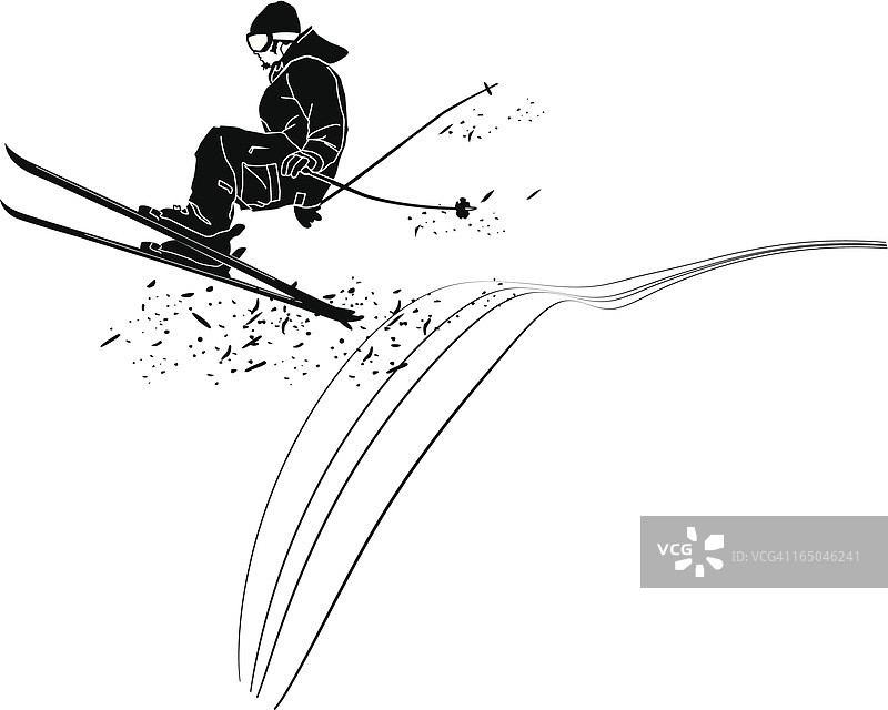 空中突击队剪影图片素材