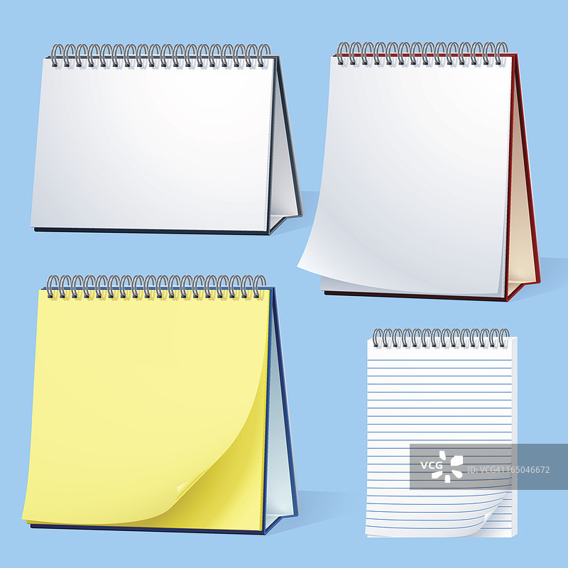 日历和记事本图标图片素材