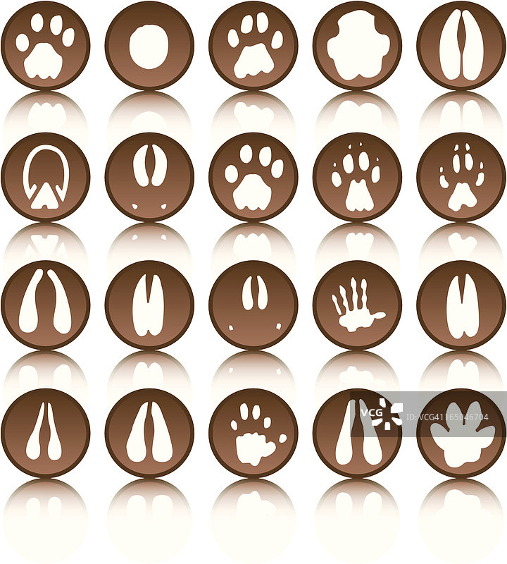 非洲脚印图片素材