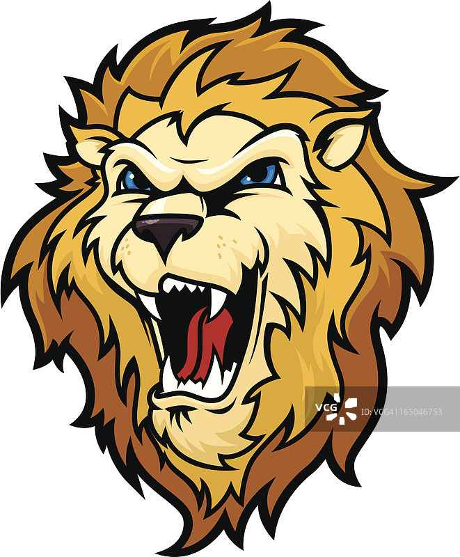 狮子头咆哮图片素材