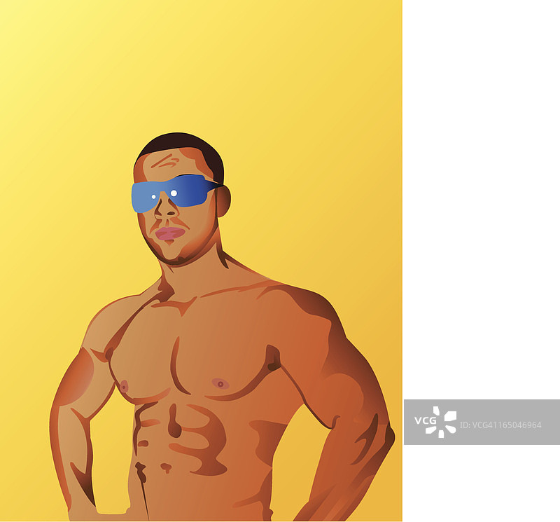 体格健壮的年轻男子图片素材