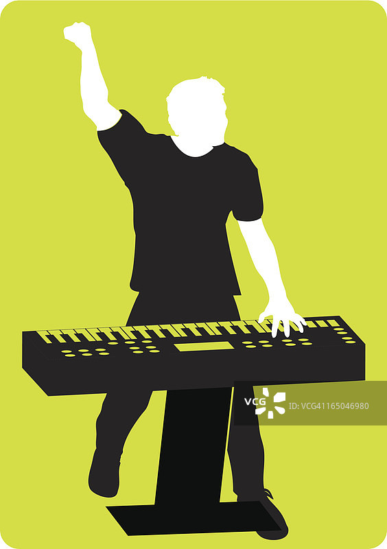键盘演奏者图片素材