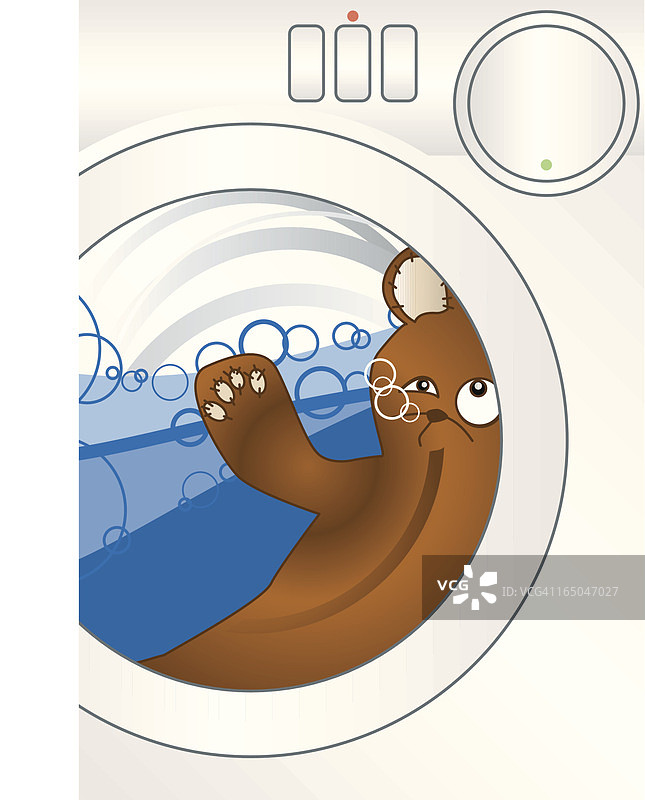 清洗泰迪熊图片素材