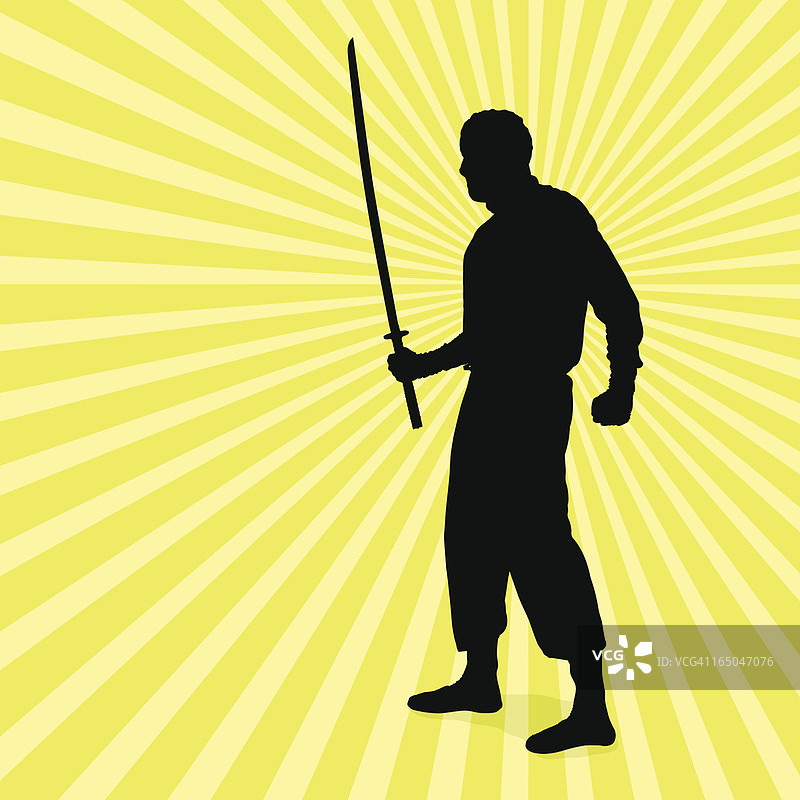 黑暗忍者剪影图片素材