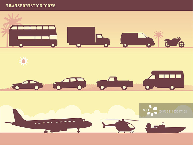 交通运输图标图片素材