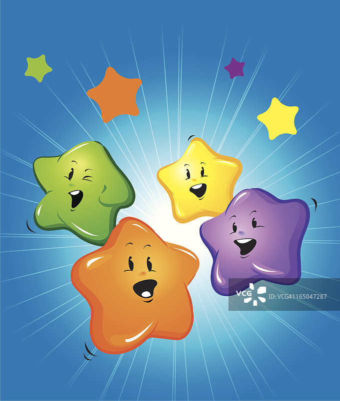 彩色星空图片素材