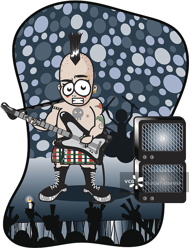 摇滚人 - 主音吉他（矢量乐段）图片素材