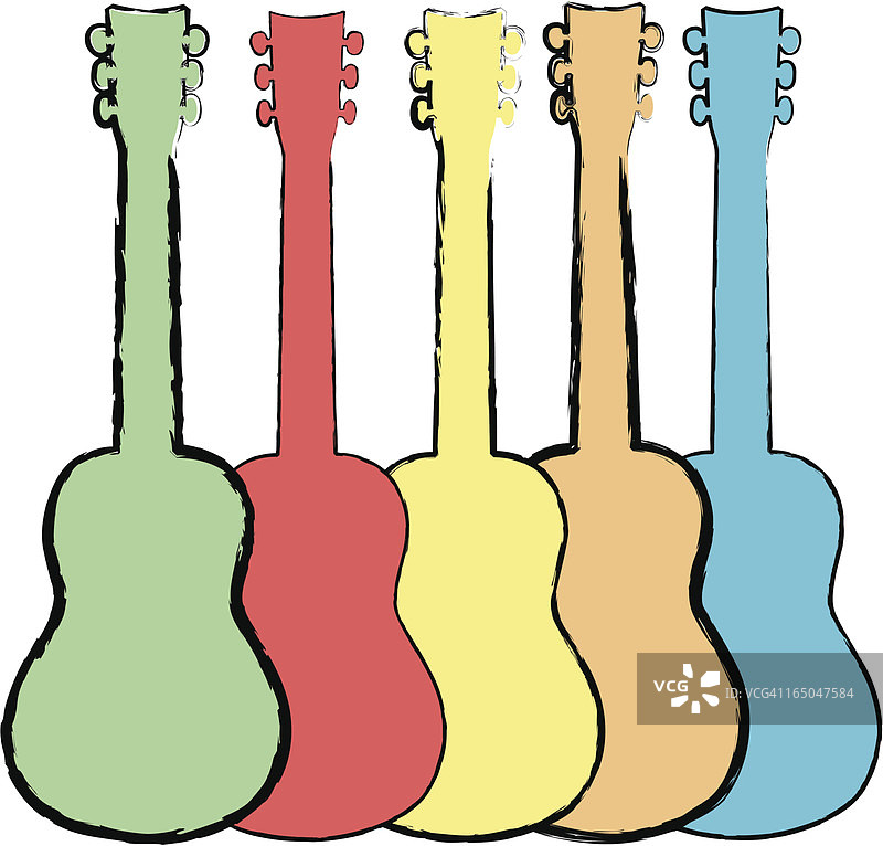 Grunge风格吉他图片素材