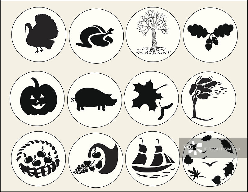 秋季图标图片素材