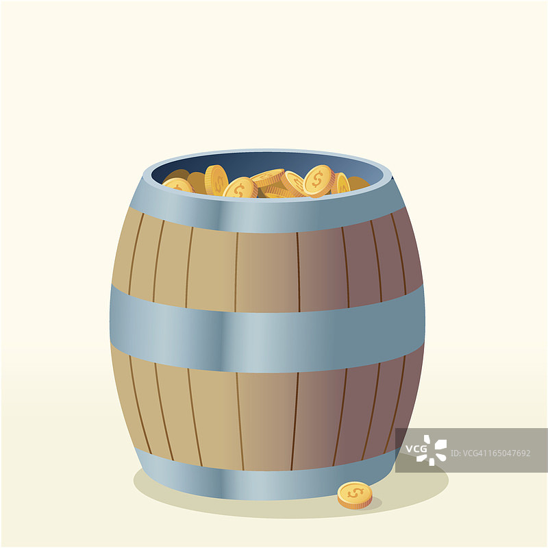 现金桶图片素材