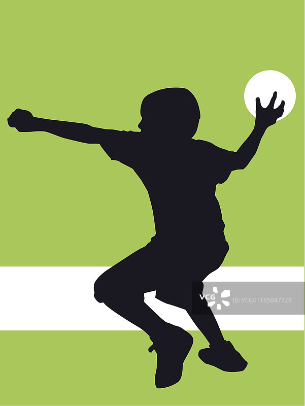 少年玩躲避球图片素材