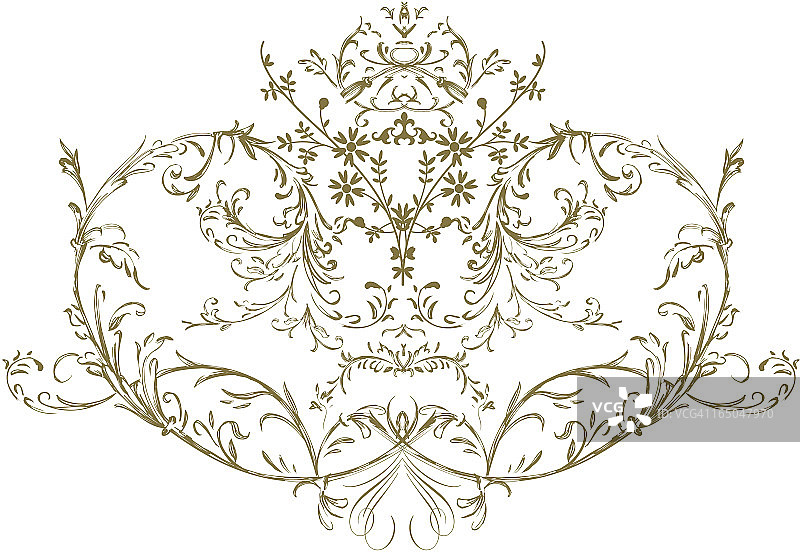 华丽的花纹矢量图片素材