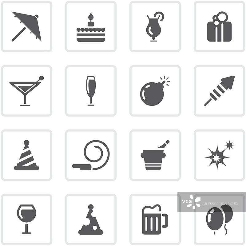 派对图标系列图片素材