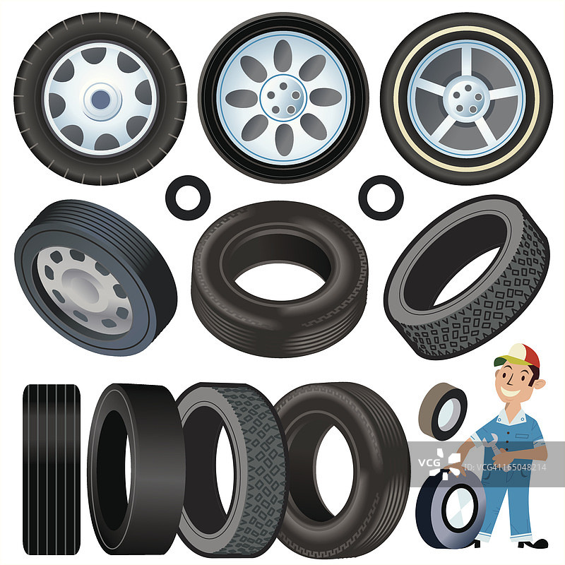 轮胎和车轮图片素材
