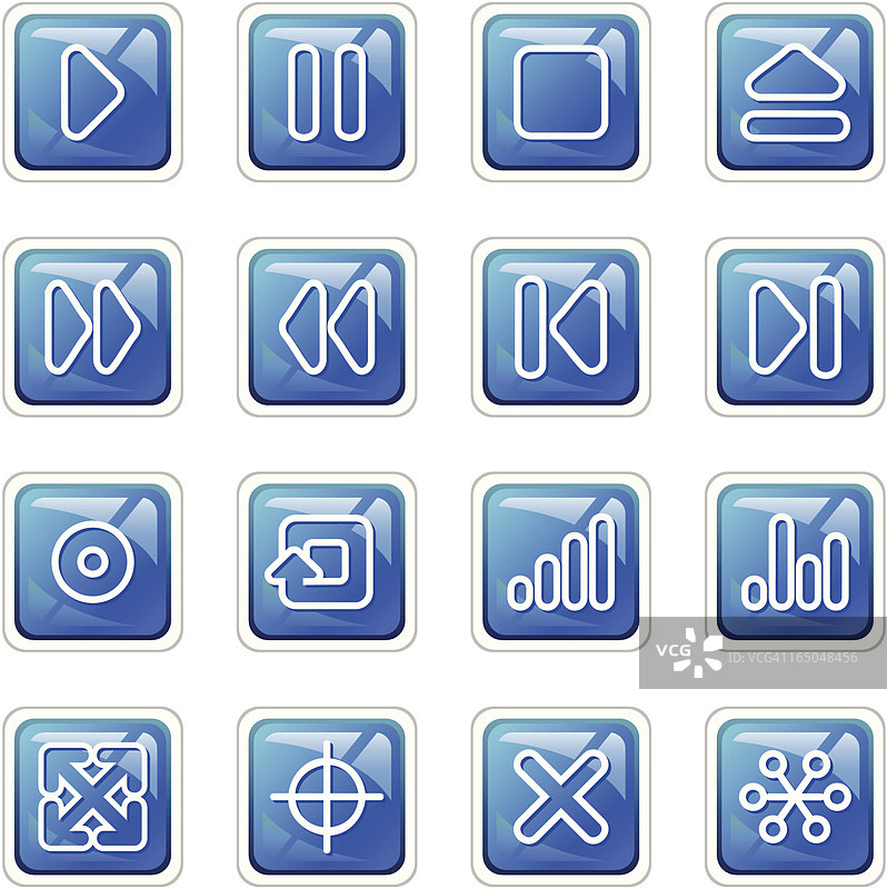 深蓝色界面导航图标图片素材