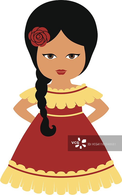 西班牙裔玩偶图片素材