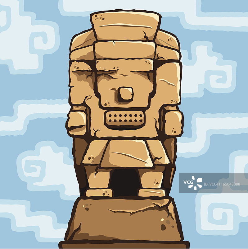 特拉洛克雕塑图片素材