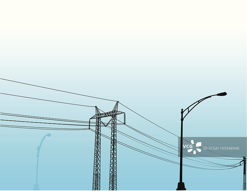 电力线路图片素材