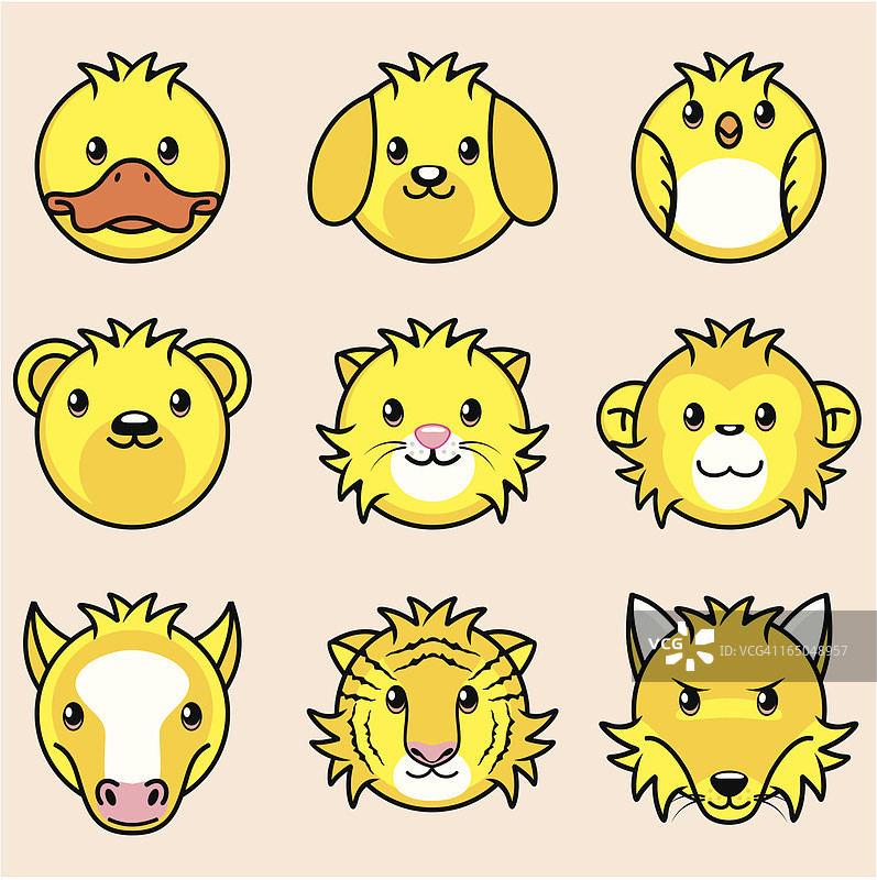 动物头像图片素材