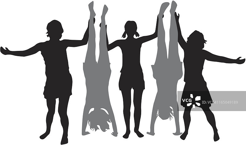 头部倒立图片素材