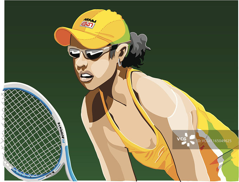 女网球运动员图片素材