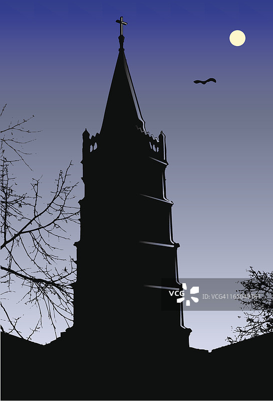 怪诞塔楼图片素材