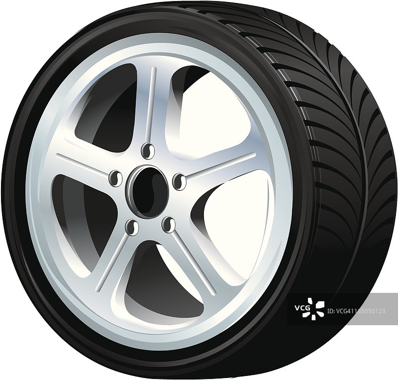 合金轮毂车轮图片素材