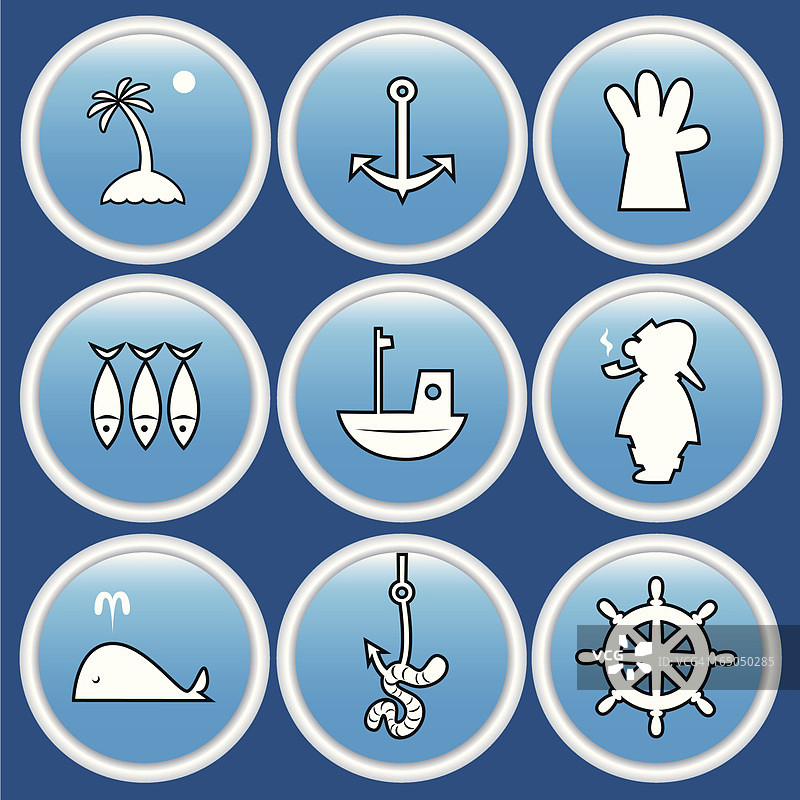 鱼类图标图片素材