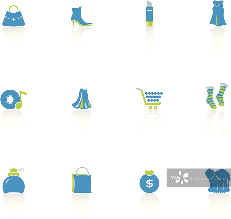 购物图标集图片素材