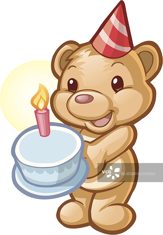 生日熊图片素材