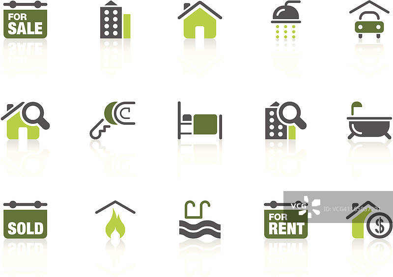 房地产图标|青柠系列图片素材