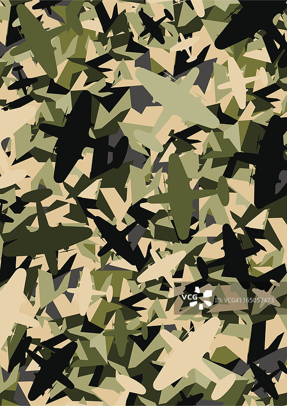 战争飞机陆军迷彩重复图案图片素材