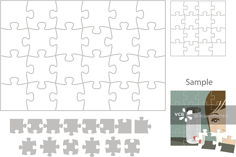 制作你自己的拼图图片素材
