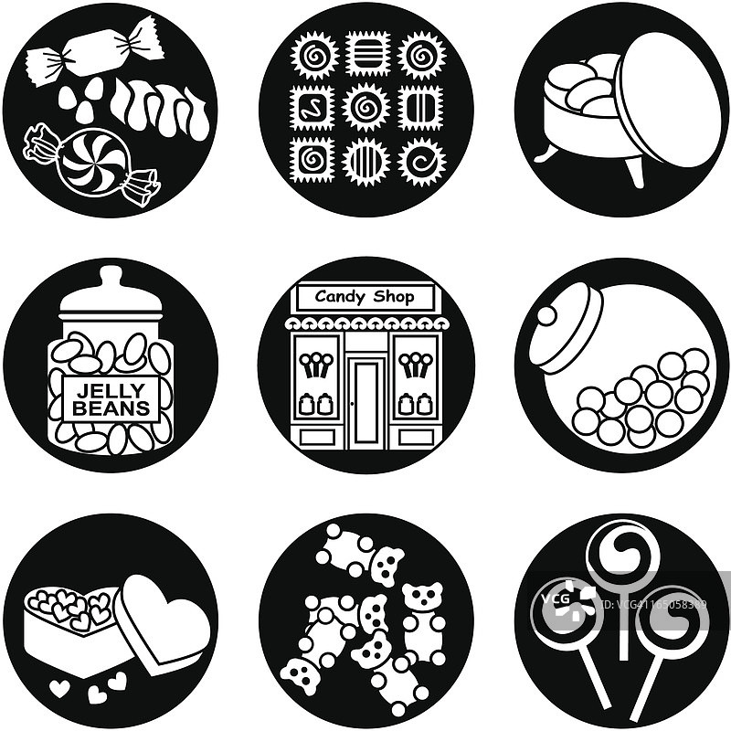 反向糖果店图片素材