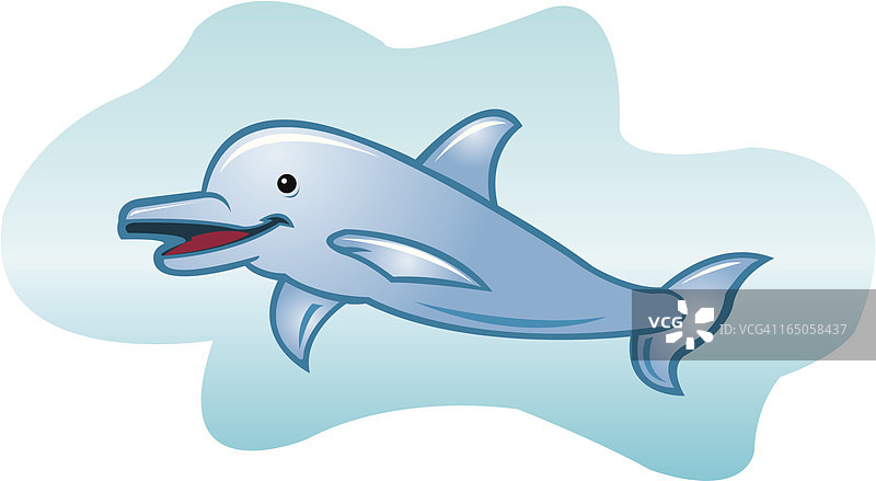 海豚卡通图片素材