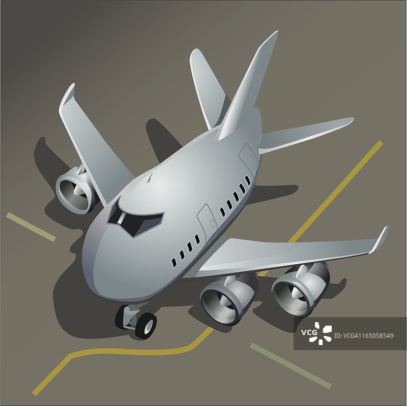 飞机停靠在机场航站楼图片素材