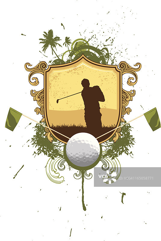 高尔夫标志图片素材