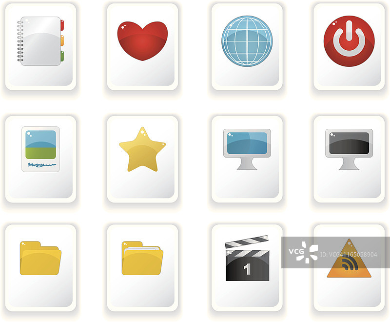 电脑图标I图片素材