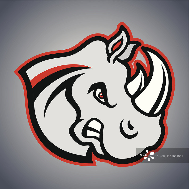 犀牛头图片素材